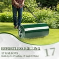 thumbnail image 5 of 24" Lawn Roller, Lawn Roller Water Filled, Hand Roller with U-shaped Handle, for Garden, Farm, Park, Green and Black, 5 of 9