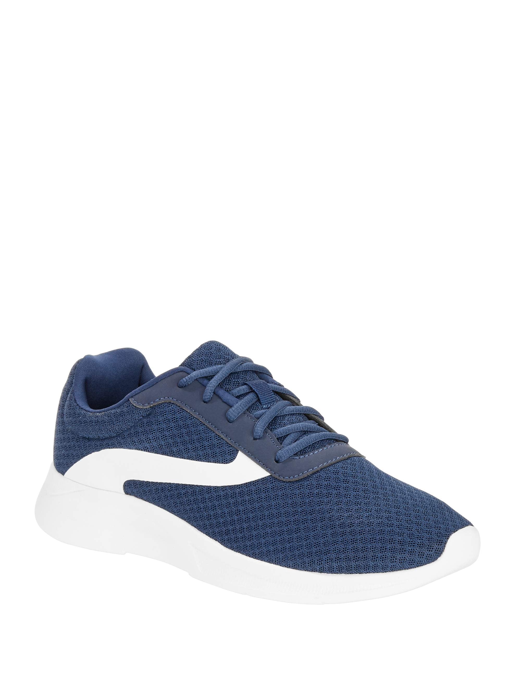 Gray Breathable Mesh Athletic Works Boy's  Running Shoes Blue 