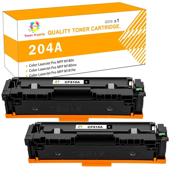 Toner H-Party Compatible Toner Cartridge for HP CF510A Color LaserJet Pro M154a M154nw, Color LaserJet Pro MFP M180n M180nw M181fw Printer Ink (Black, 2-Pack)
