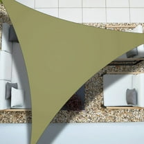 Imountek 10ft Triangle Shade Sail, UV Protection Sun Canopy Shelter Cover for Patio Garden Outdoor, Green