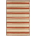 thumbnail image 1 of Trans-Ocean Importe RVI45764024 39 x 59 Po Liora Manne Riviera Bande Tapis Tissé Wilton Intérieur et Extérieur - Rouge, 1 of 1