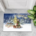 thumbnail image 4 of Merry Christmas Soft Coated Wheaten Terrier Snowy Winter with Tree Decorations Doormat Wheatie Dog Lover Indoor Outdoor Welcome Mat - 12020, 4 of 5