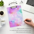 thumbnail image 4 of FMSHPON Marble Galaxy Tie Dye Printing Clipboard Hardboard Wood Nursing Clip Board and Pull for Standard A4 Letter 13x9 inches, 4 of 7
