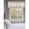 thumbnail image 3 of White Daisy Valances for Windows Colorful Flower Lavender Vintage Linen Rod Pocket Curtains Valance Short Window Treatment Drapes for Living Room, Bedroom Bathroom 60"&nbsp;W x 14" L, 3 of 5