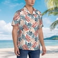 thumbnail image 5 of Balery Tropical Leaves Print Men's Hawaiian Shirts Short Sleeve Beach Shirt Relaxed Fit Vacation Button Down Shirts-X-Large, 5 of 9
