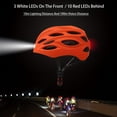 thumbnail image 2 of QJUHUNG Bright Urban Cycling Helmet - Front & Rear LED Safety Lights - Adjustable Fit for Men & Women - Perfect for Commuting  Biking & Leisure Rides, 2 of 7