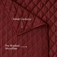 thumbnail image 6 of Pawz Red Full/Queen 90"x92" Soft Corduroy and Microfiber Velvet Quilt, for Adults and Teens, 6 of 10