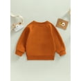 thumbnail image 4 of JYYYBF Infant Toddler Baby Boys Girls Sweatshirts Solid Color Crew Neck Long Sleeve Spring Autumn Winter Casual Pullovers Tops, 4 of 6