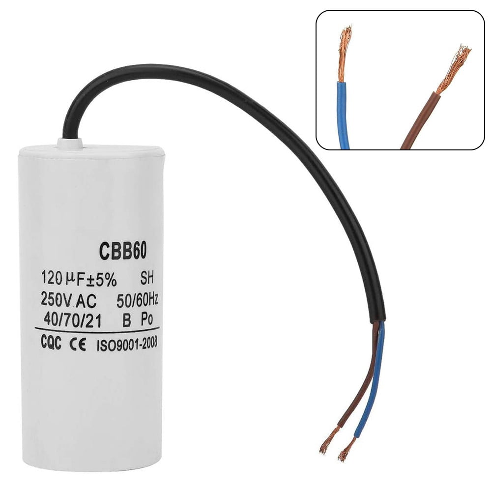 qiya Capacitor 250V 120UF CBB60 Run Motor Generator Compressor Water Pump Capacitor