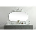 thumbnail image 3 of Elegant Decor Metal Frame Oval Mirror 30x60 Inch in Silver, 3 of 12