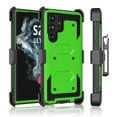thumbnail image 6 of Takfox Case For Samsung Galaxy S22 Ultra,Shockproof Heavy Duty Rugged Locking Swivel Holster Belt Clip Kickstand Full Body Hard Shell Phone Cover Case,Green, 6 of 7