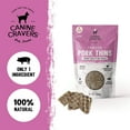 thumbnail image 4 of Canine Cravers Single Ingredient Dog Treats - Pork Thin Tenders – Human Grade Air Dried Hypoallergenic Pet Food – Grain, Gluten, and Soy Free – 100% All Natural 5.3 oz Bag, 4 of 8