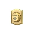thumbnail image 3 of Single Cylinder Deadbolt Camelot Rose - Bright Brass, 3 of 6