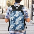 thumbnail image 5 of Disketp Flower School Backpack, Lightweight Basic Middle School Bookbags 17 Inch Casual Daypack for Student College, Travel or Outdoor, 5 of 6