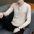 thumbnail image 3 of Suéteres de punto de negocios para hombres, suéteres verdes con cuello en V rosa, ropa para hombre negra, suéteres de punto de corte clásico vintage de los años 90, modo S, 3 of 5