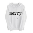 thumbnail image 2 of Craaazy Womens Hoodies Christmas Print Long Sleeve Womens Shirts Xmas Womens Tops with Pockets Gifts for Women, 2 of 6