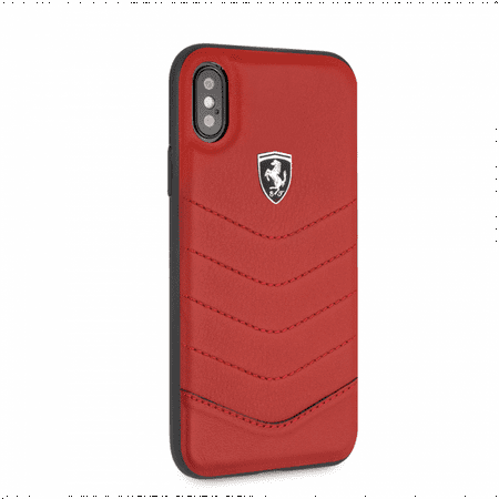 Heritage Case - FERRARI GENUINE RED QUILTED LEATHER HERITAGE CASE (iPhone X)