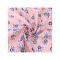 thumbnail image 4 of INSPIRE CHIC Women's Floral Printed 100% Cotton Scarves, Flowers Lace Trim Square Headscarf Neckerchief 26.8"x26.8" Flower-1-Pink, 4 of 6