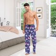thumbnail image 2 of GZHJMY Men’s Cotton Pajama Pant – Cartoon Sushi Print Lounge Pjs Bottom with Pockets Drawstring, Christmas New Year Birthday Gifts, Large, 2 of 5