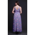 thumbnail image 2 of Bimba Floral Ladies Printed Resort Maxi DrawstringÂ&nbsp;DressÂ&nbsp;Spaghetti Strap Beach Wear-Medium, 2 of 4