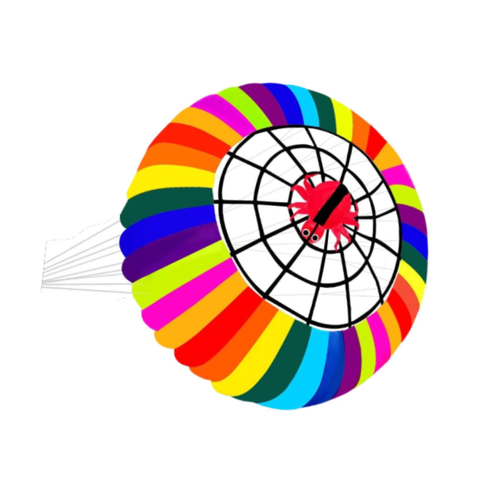 JWQFBC Rainbow Ring Kite 98 inch in Diameter Entry Level No Skeleton Rolling Bowl Crown