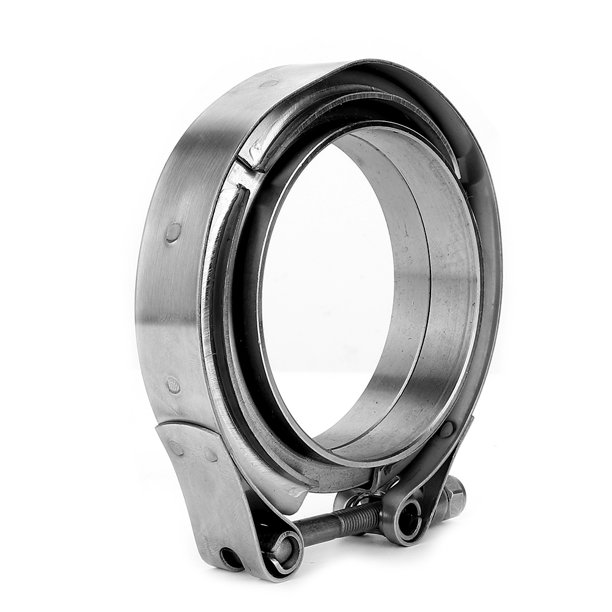 Exhaust Pipe Clamp, Universal Rustproof Easy Installation V Band Clamp 2.75 Inch With 2 Flange