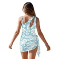 thumbnail image 6 of Xixirimido Koala Daisy Blue Print Girls One Piece Swimsuits Cutout Bathing Suit with Cover Up Skirt Quick Dry Beach Swimwear with Adjustable Strap, Size 13-14 Years, 6 of 7