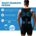 thumbnail image 5 of ANYFIT WEAR 2 Packs Mens Slimming Shirt Body Shaper Vest Workout Tummy Control Tank Tops Abs Abdomen Undershirts, 5 of 7