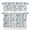 Blue, variant on Navy Blue Yellow Kitchen Curtain Set, Boho Southwestern Ethnic Mexican Flowers Window Valance and Tiers 24" Length, Light Filtering Short Curtains Valance for Cafe Bathroom Bedroom 54"x18"