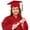 Red, variant on Conairie Kid Graduation Gown Set 4 Pieces Children Grad Cap Kindergarten Nursery Graduation Stole Gown with Tassel Black 2-3 Y