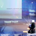 thumbnail image 5 of Proyector de astronauta Luz nocturna Cielo estrellado Decoración del hogar (Estrella de abrazo negro), 5 of 5