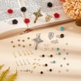 thumbnail image 4 of 1104 Pcs Rosaries Jewelry Making Kit Including STS Benedicts Center Cross Crucifix Medal Connector Charms Rose Beads Round Gemstone Beads for Bracelet Necklace Jewelry Making, 4 of 6
