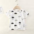 thumbnail image 2 of Kids Clothes  T-Shirt Children's Clothing Boys Girls Summer Cartoon Tops Short Sleeve Clothes 100% Cotton Blue Excavator Cartoon, 2 of 6