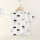 thumbnail image 2 of Kids Clothes  T-Shirt Children's Clothing Boys Girls Summer Cartoon Tops Short Sleeve Clothes 100% Cotton Blue Excavator Cartoon, 2 of 6