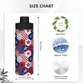 thumbnail image 3 of Cauagu American Stars2 Print 18oz Vacuum Insulated Stainless Steel Water Bottle,Coffee Travel Mug Spill Proof with Lid,Thermos Cup for Keep Hot/Ice Water Drinks, 3 of 7