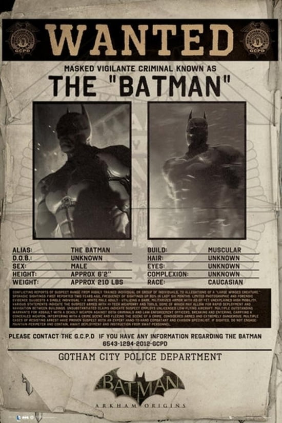 batman arkham city poster batman arkham city poster