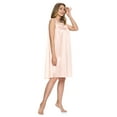 thumbnail image 2 of Casual Nights Women's Tricot Sheer Lace Sleeveless Nightgown, 2 of 4