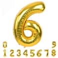 thumbnail image 1 of 40 Inch Gold Large Numbers Balloons0-9,Number 6 Digit Helium Balloons,Foil Mylar Big Number Balloons for Birthday Party Supplies Decorations, 1 of 7