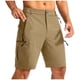thumbnail image 1 of pstuiky Abreviatura para hombres, Pantalones cortos casuales de secado rápido para hombre, con cintura elástica y bolsillos con cremallera Pantalones cortos de golf, 1 of 4