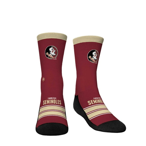 Youth Rock Em Socks Florida State Seminoles Gametime Stripe-Crew Socks