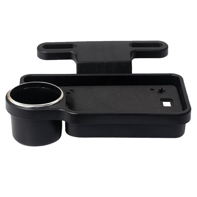 Car Food Tray Car Seat Back Dining Tray with Cup Holder Foldable Durable ABS Construction for Car Meals and Drinks More Convenient