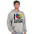 thumbnail image 3 of I Love Someone with Autism Puzzle Zip Up Hoodie Men's Women's Brisco Brands S, 3 of 6