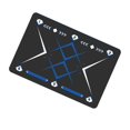 thumbnail image 2 of S SERENABLE Football Footstep Training Mat Ball Control Trainer for Kids Athletes Adults Black Blue, 2 of 9