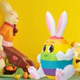 thumbnail image 4 of Decorations Inflatable Costume Luminous Carrot And Egg Rabbit Bunny Garden Glowing Polyester 1.5m Easter, 4 of 4
