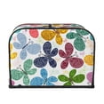thumbnail image 2 of Lsque Colorful Butterflies Print 4 Slice Toaster Cover , Kitchen Appliance Dustproof Protector , Toaster Protector Dustproof Kitchen Appliance Cover, 2 of 7