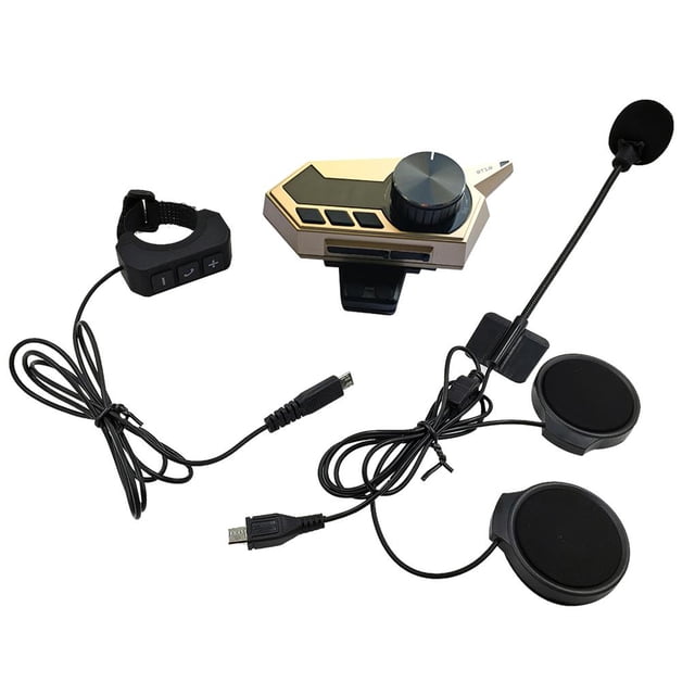 Auriculares Bluetooth Para Casco De 1000 Mah, Auriculares Impermeables Para Motocicleta, Auriculares Intercomunicadores Para Conducción, Llamadas, Navegación matsuzay VI009186-01