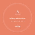 thumbnail image 4 of Under 10,New Intelligent Heating Cup Mat, USB Desktop Warm Cup Mat, 55 Degree Constant Temperature Coffee Insulation Pad for Office and Home Use, | Abs Electroplating + Metal, Pink-259 $BS$3, 4 of 8