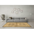 thumbnail image 3 of Ahgly Company Indoor Square Medallion Brown Traditional Area Rugs, 5' Square, 3 of 4
