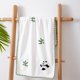 thumbnail image 4 of Linda toalla de baño de vellón de coral bordada panda, grande 76x34cm, toalla absorbente gruesa de secado rápido para el hogar y la playa, poliéster blanco suave sin pelusa, 1 paquete, 4 of 5