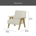 thumbnail image 3 of Better Homes & Gardens Ezra Accent Chair, Living Room, Cream, 3 of 12